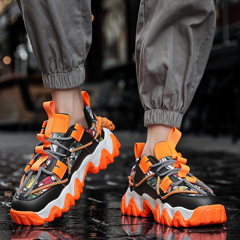 Low - Top Cloth Tie - Up Color Board Shoes For Men