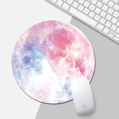 Round Mouse Pad Cartoon Creative Small Rubber Mouse Pad Office Game Mouse Pad