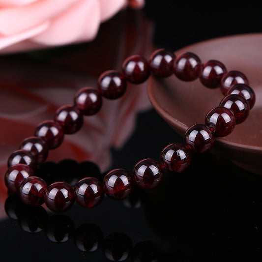 Wine Red Bead Bracelet