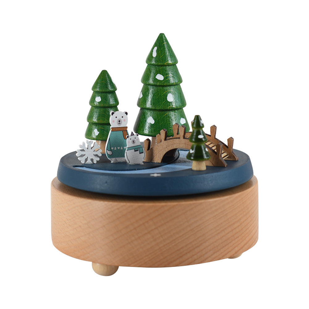 Creative wooden music box children's day crafts