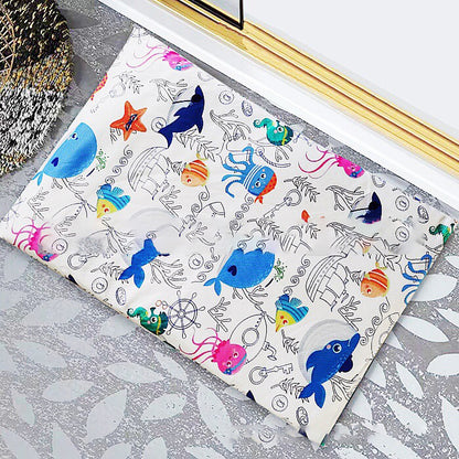 Diatomite soft foot pad absorbent quick drying antiskid bathroom mat