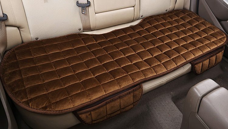 Winter car without backrest plush cushion