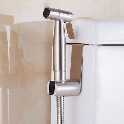 Free shipping SUS304 Stainless Steel Nickle Bathroom Handheld Bidet Shattaf Sprayer Transforms Toilet Into Spray BidetVaporizer