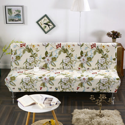 Fully surrounded one-piece sofa cover