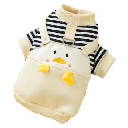 New Autumn And Winter Korean-style Cute Cartoon Dog, Small And Medium-sized Dog Bear Hoodie, Cat Teddy Pet Dog Clothes