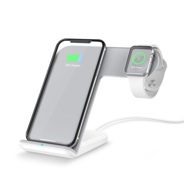 Compatible With    Mobile Phone Watch Wireless Charging Stand Support Fast Charge Two In One Wireless Charge Android Universal