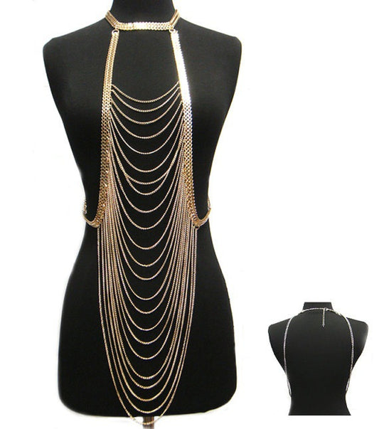 Body chain jewelry long necklace - FLIPSTYLEZLLC