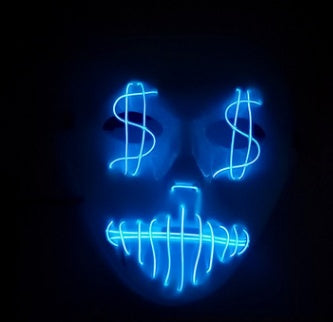 LED US dollar party mask