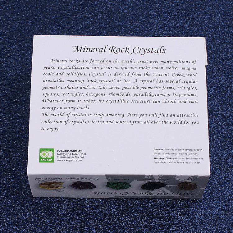 Natural crystal ore mineral gift box