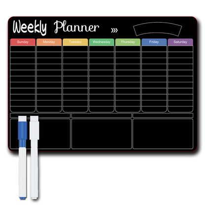 Calendar Magnetic White-board Wall Sticker Learning Schedule Refridgerator Magnets Message Board