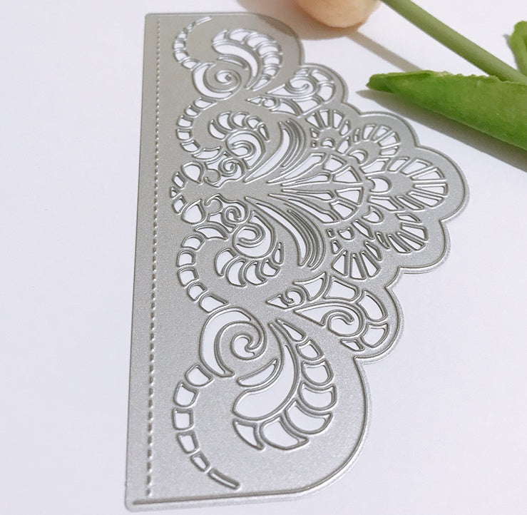 Carbon steel hollowed-out greeting card invitation knife die
