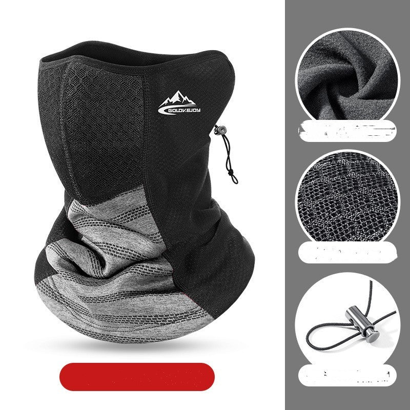 Plus velvet heat gathering cycling mask face towel