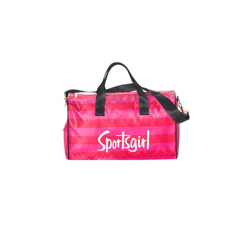 Sportsgirl Travel Bag Striped Women''s Portable Large Capacity