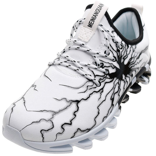 New Men's Red lighting graphics print sports shoes