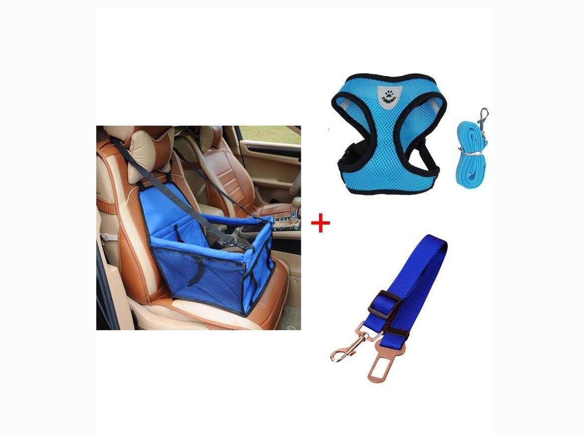 Luxury Pet's Safety Car Seat Carrier + Premium Harness & Leash set + Car Safety Belt