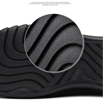 Men's casual plus size leather shoes