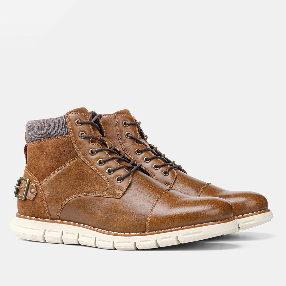 Men's plus size ultralight retro Martin boots