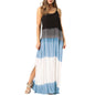 2 Summer Strap Women's Printed Loose Split Vest Dress
