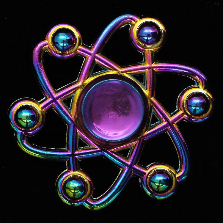 Electroplating colorful fingertip spinning top