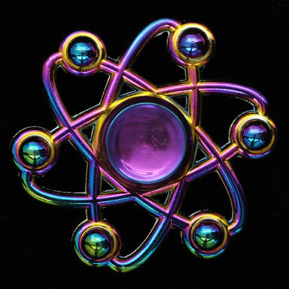 Electroplating colorful fingertip spinning top