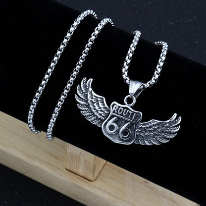 Chain 66 road necklace