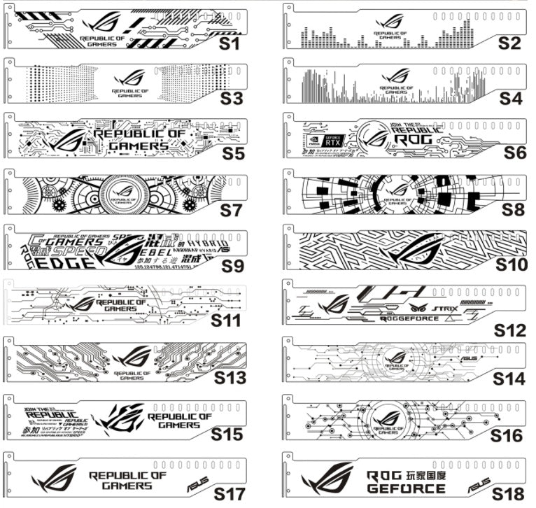 Colorful AURA Lamp Light Board RGB Graphics Card Holder Bracket