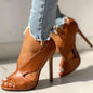 Women's shoes 4 large size sandals high heels sexy fine heel women shoes - FLIPSTYLEZLLC