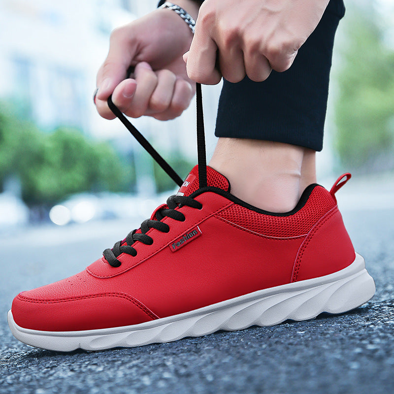 Autumn and Winter Large Leather Sports Shoes