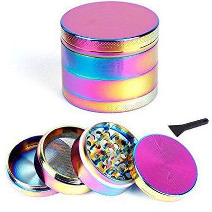 Colorful Ice Blue Manual Metal Smoke Grinder