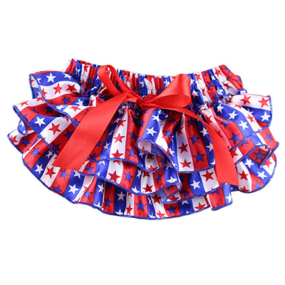 Children's satin lace shorts