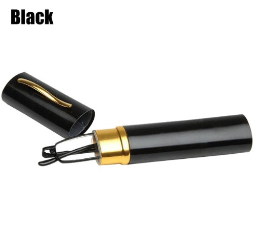 Pen holder reading glasses metal spring foot glasses pen holder portable old glasses