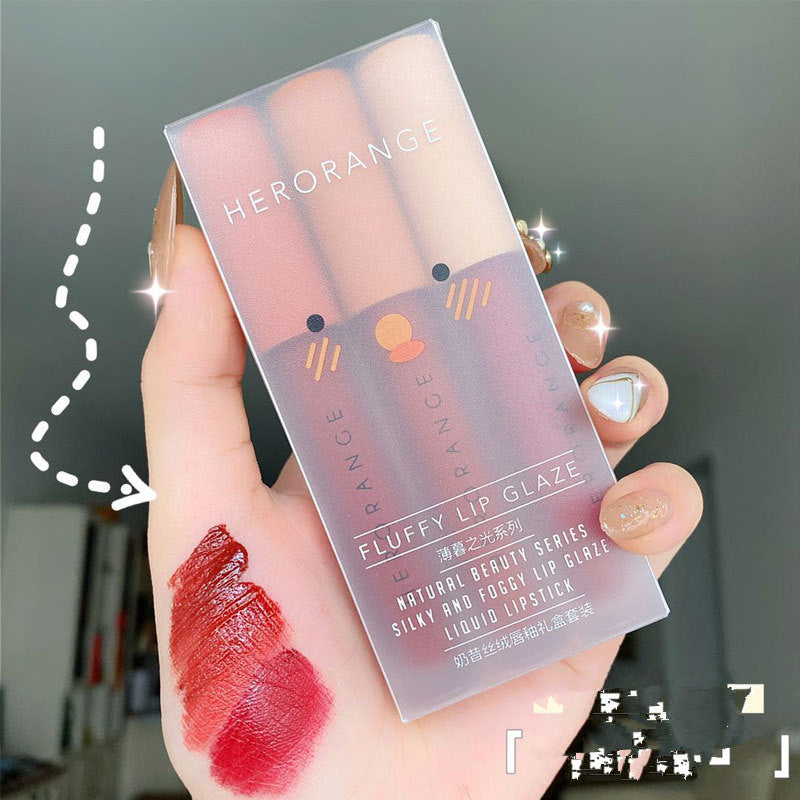 Fashion matte matte velvet gift box set