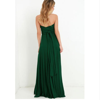 Red Hot Multiway Bandage Maxi | Sexy Backless Club & Party Long Dress | Summer Boho Convertible Infinity Dress