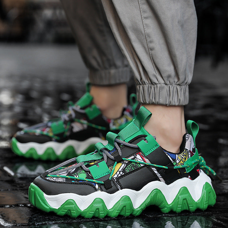 Low - Top Cloth Tie - Up Color Board Shoes For Men