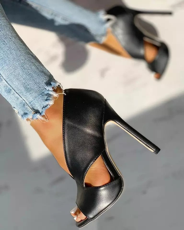 Women's shoes 4 large size sandals high heels sexy fine heel women shoes - FLIPSTYLEZLLC