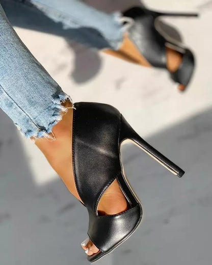 Women's shoes 4 large size sandals high heels sexy fine heel women shoes - FLIPSTYLEZLLC