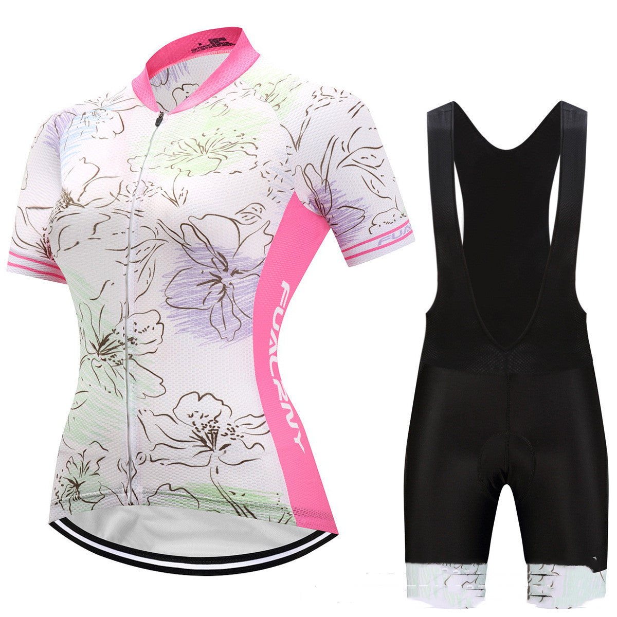 Short-sleeved cycling suit suit bicycle clothing female models moisture wicking outdoor clothing
