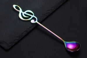 304 stainless steel music symbol creative spoon