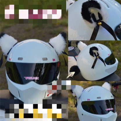 Scooter With Lights Motorcycle Shiny Veil Helmet Accessories Motorcycle Wedding Headdress