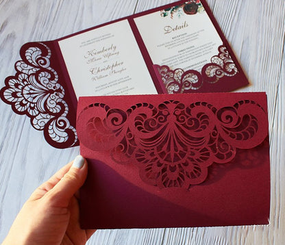 Carbon steel hollowed-out greeting card invitation knife die