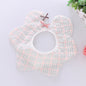 360° rotating flower waterproof saliva towel