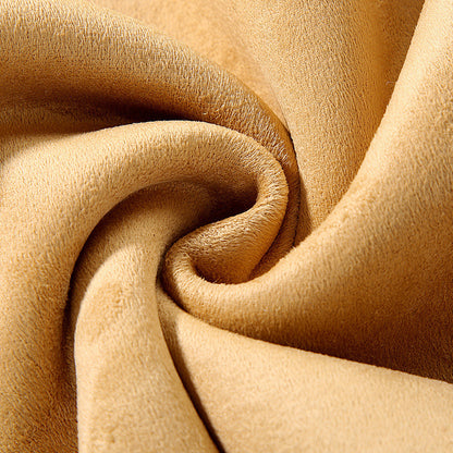 Winter men's leather and fleece jacket