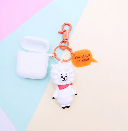 Compatible with Apple, Bulletproof Boys Keychain AirPods Cover