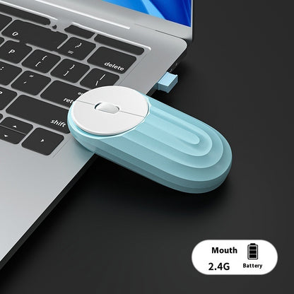 Wireless Mouse Rechargeable Mute Bluetooth Dual-mode Home Office Laptop Desktop External Infinite Mouse