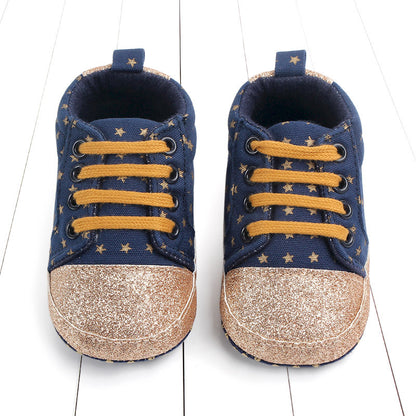 Baby sequined stars toddler shoes