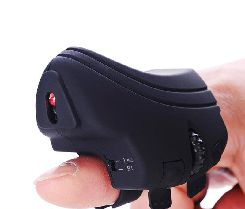 Bluetooth 5.0 + 2.4G Wireless Finger Ring Mouse | Rechargeable Wearable Mouse for Laptop, Tablet, and Phone