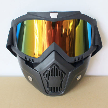Motorcycle Cross-country Helmet Glasses Knight Mask