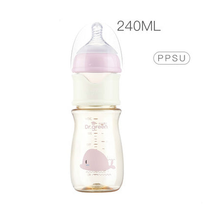 Wide caliber fast flushing bottle