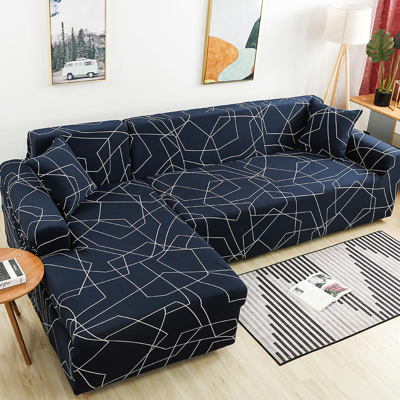Geometric Stretch Sofa Cover All-inclusive Fabric Lazy Combination Living Room Cushion