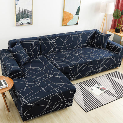 Geometric Stretch Sofa Cover All-inclusive Fabric Lazy Combination Living Room Cushion
